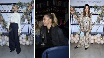 Konferencja prasowa marki kosmetycznej. Roześmiana Katarzyna Warnke, dawno niewidziana Marieta Żukowska