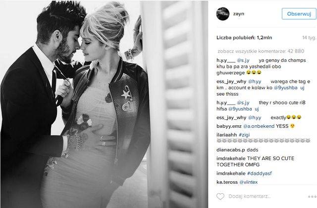 Miłość Zayna i Gigi Hadid na zdjęciach