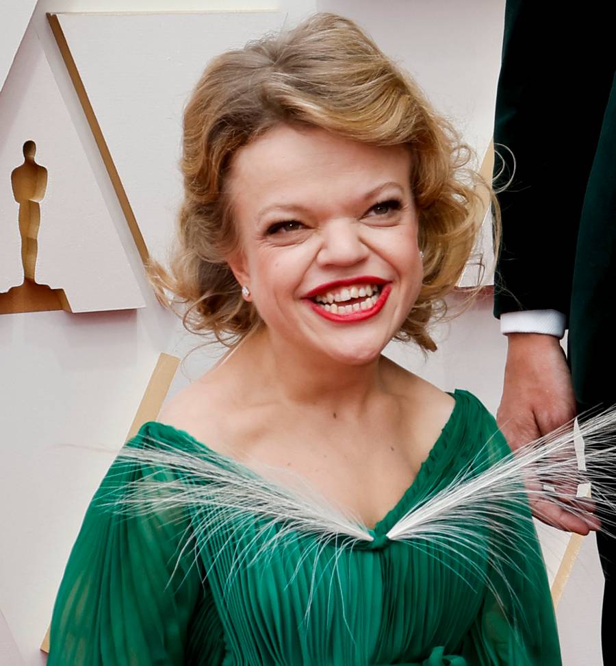 Anna Dzieduszycka na Oscarach. Zaprezentowała się w zielonej, plisowanej sukni