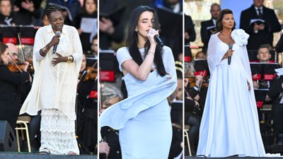 Niezwykły koncert “Symfonia Miłosierdzia”! Roksana Węgiel w błękicie, Edyta Górniak w olśniewającej bieli (FOTO)