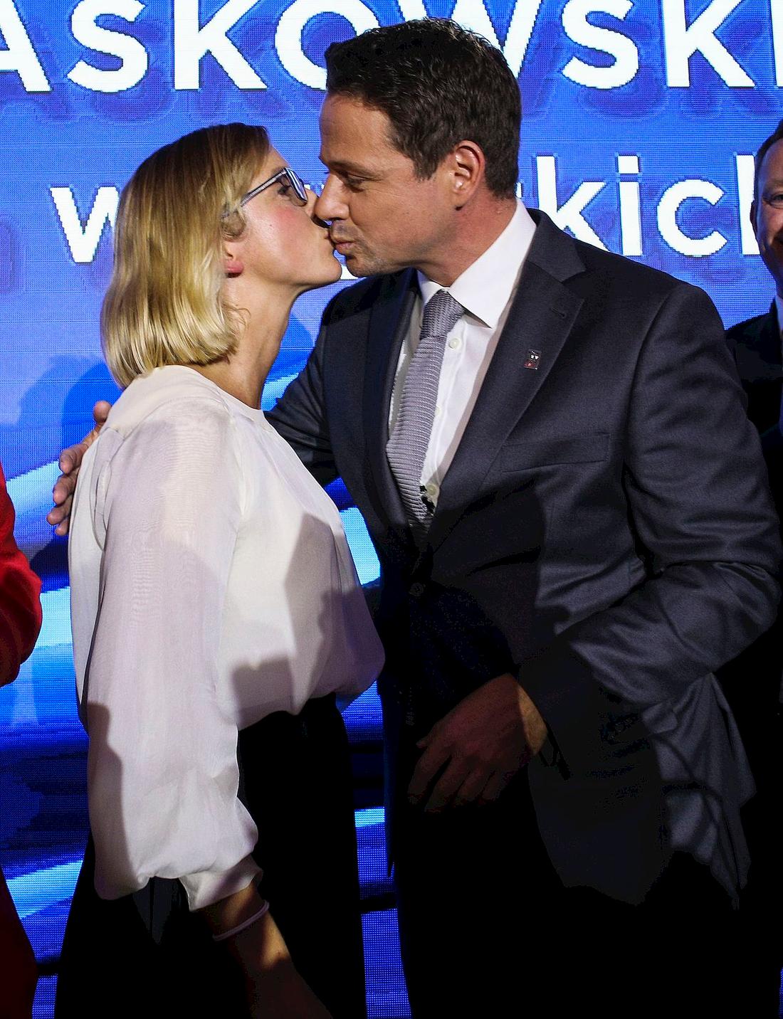 Rafał Trzaskowski z żoną Małgorzatą. 