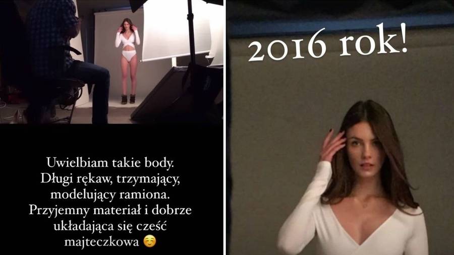 Modelka w białym body
