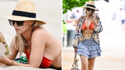 Sylwia Gliwa pręży ciało na plaży w Sopocie! 47-letnia aktorka ma figurę jak nastolatka (FOTO)