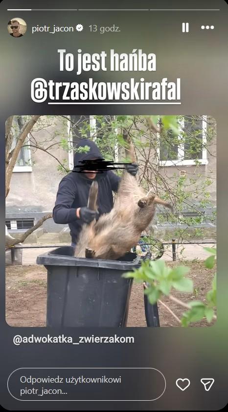 Post Piotra Jaconia, fot. Instagram