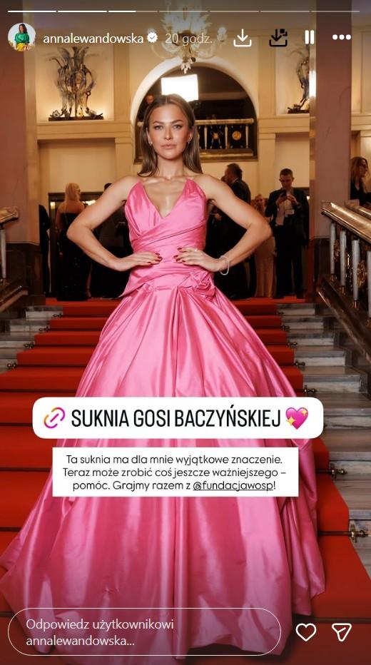 Anna Lewandowska zaangażowała się w licytację WOŚP, fot. Instagram