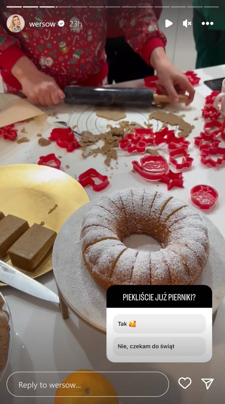 U Wersow i Friza Święta już na całego! Pierniczki, świąteczne swetry i choinka pod sufit (ZDJĘCIA)