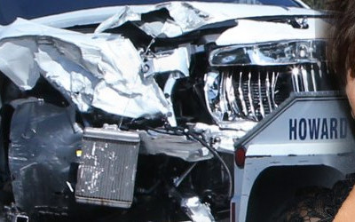 Mamy zdjęcia z wypadku Kris Jenner! Jej auto jest ZMASAKROWANE!