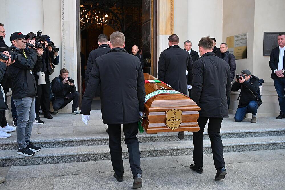 To położono na trumnie Jacka Magiery, fot. KAPiF