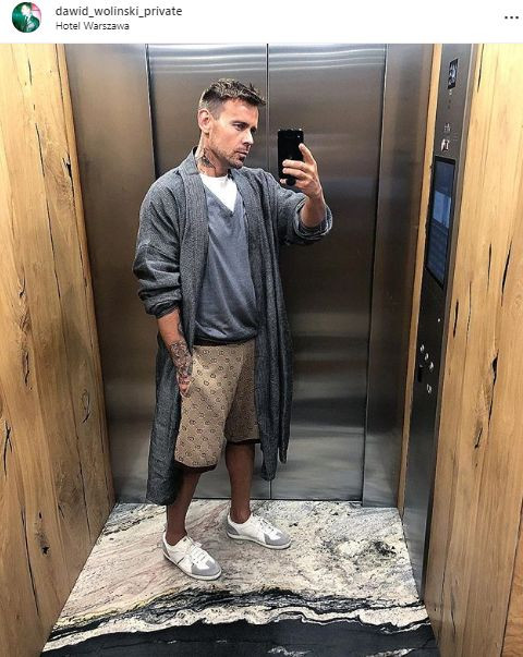 Z Dawidem Wolińskim w windzie :)