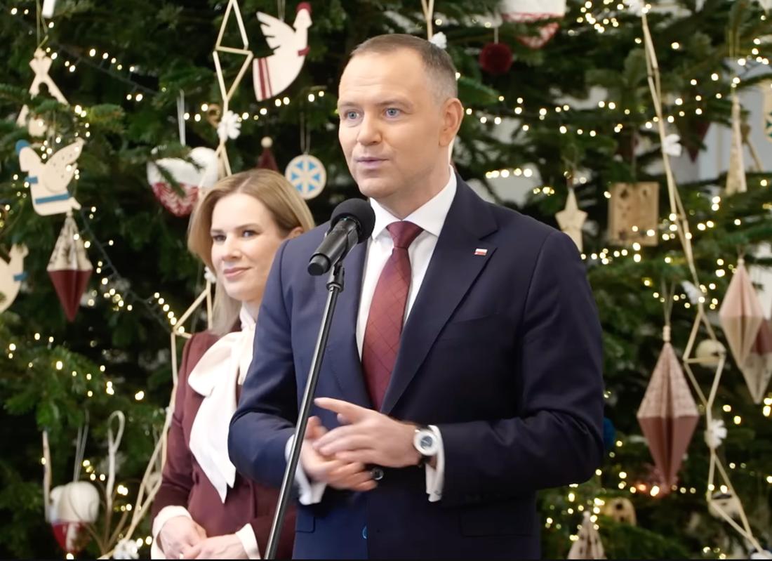 Karol i Marta Nawroccy, fot. YouTube @PrezydentRP