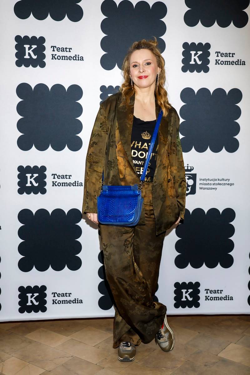 Gwiazdy na premierze spektaklu “Sen nocy letniej”! W soczystej czerwieni Grażyna Wolszczak, piękna Olga Bołądź (FOTO)