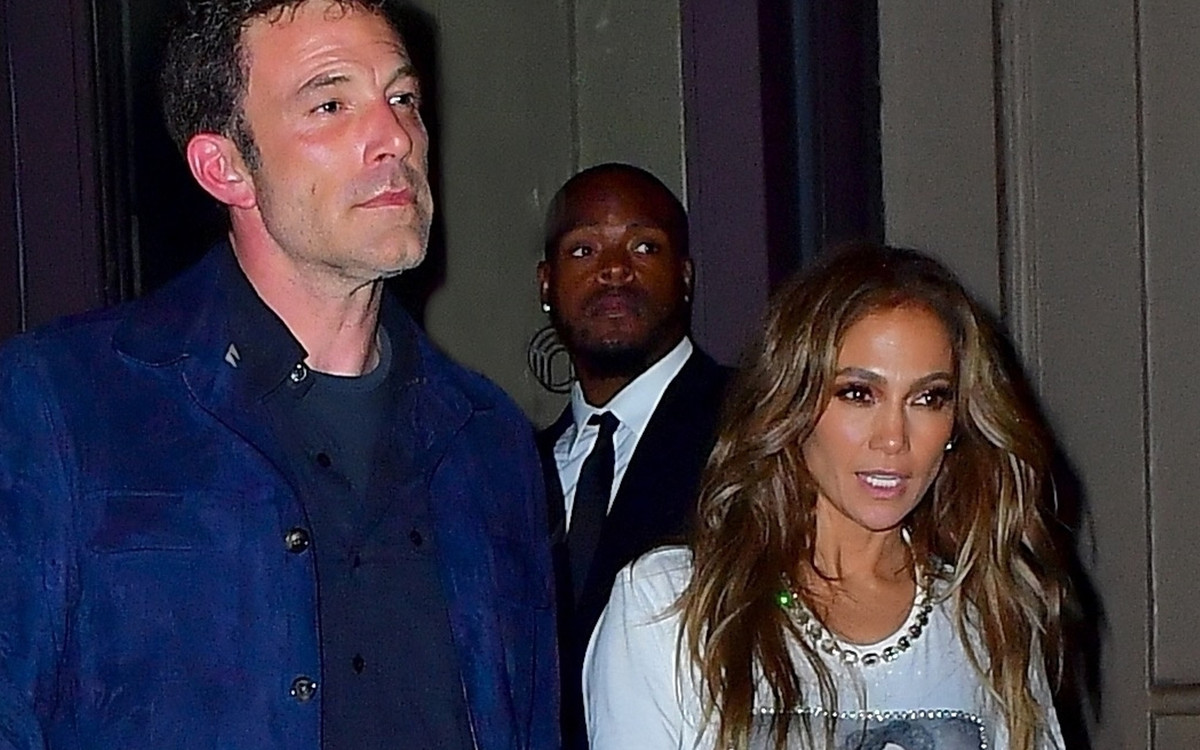 Zakochana J.Lo w koszulce z własną podobizną na koncercie z Benem Affleckiem