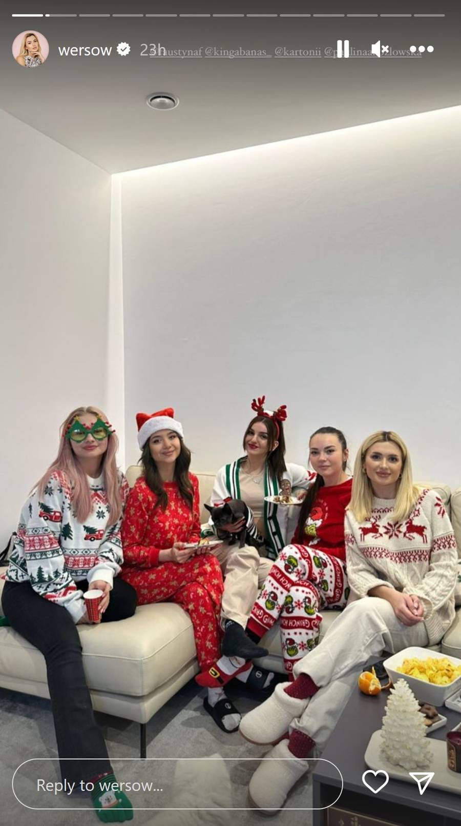 U Wersow i Friza Święta już na całego! Pierniczki, świąteczne swetry i choinka pod sufit (ZDJĘCIA)