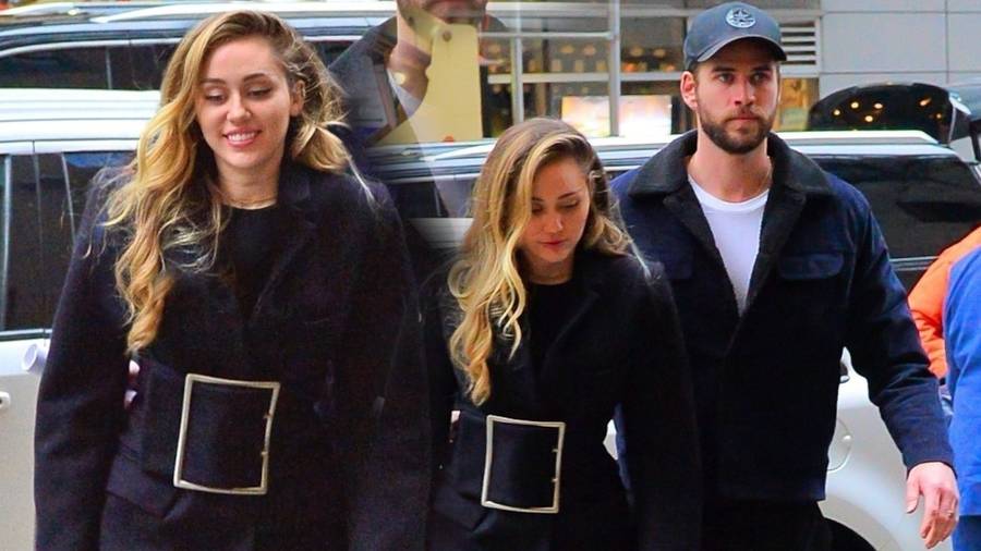 Miley Cyrus uśmiechnięta u boku Liama Hemswortha