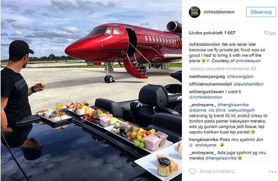 Bogate dzieciaki z Londynu chwalą się swoim przepychem