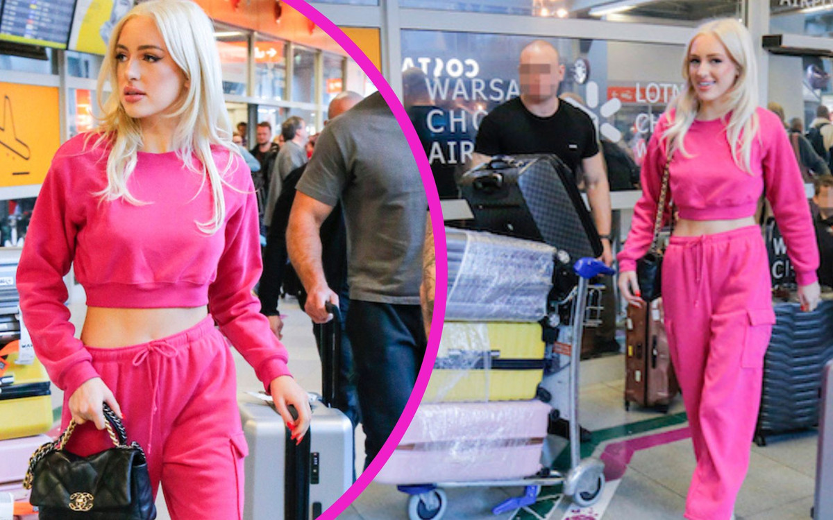 Caroline Derpieński w różowym DRESIE wkracza do Polski! Ponownie zobaczymy ją na salonach? (FOTO)