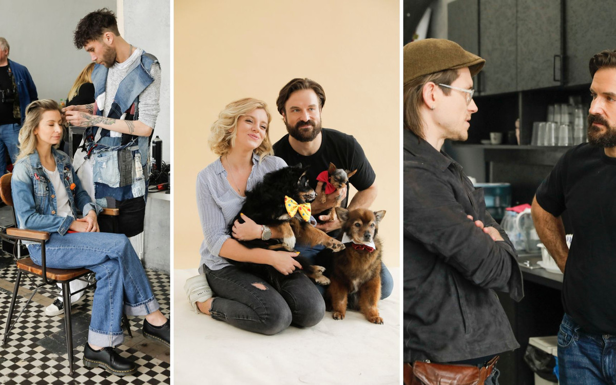 Gwiazdy pozują ze zwierzakami. Andrzej Piaseczny, Piotr Stramowski z ukochaną, Olga Borys…