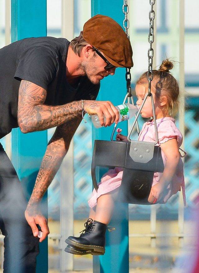 David Beckham z córeczką Harper Seven