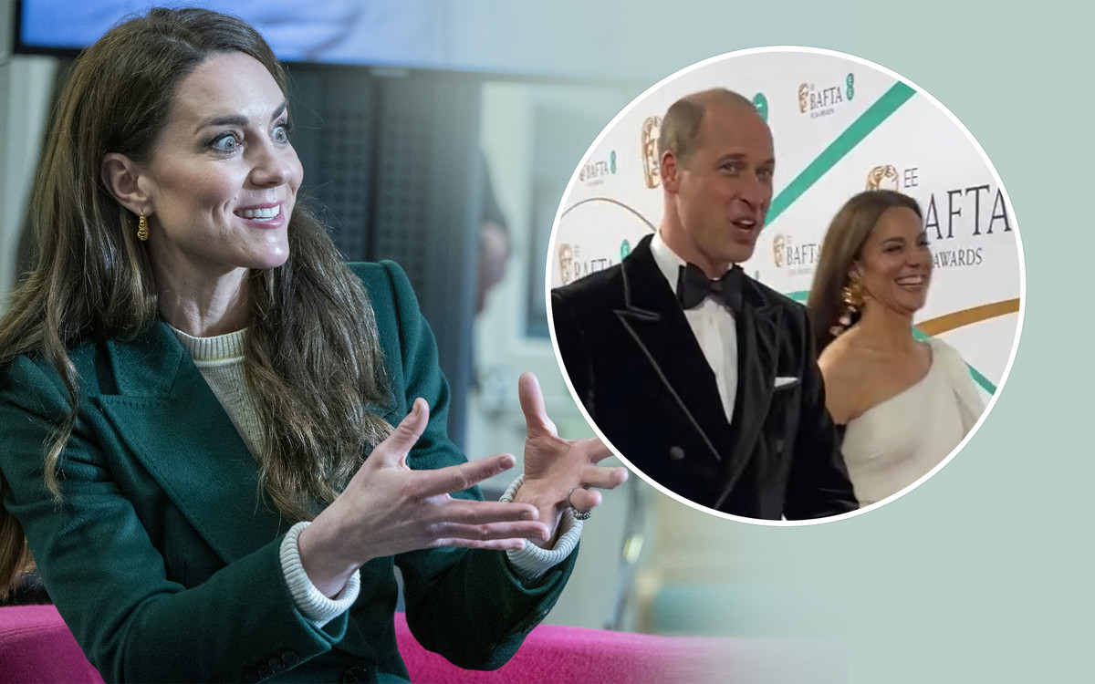 Co tu się wydarzyło! Księżna Kate klepnęła Williama w pupę na gali BAFTA!