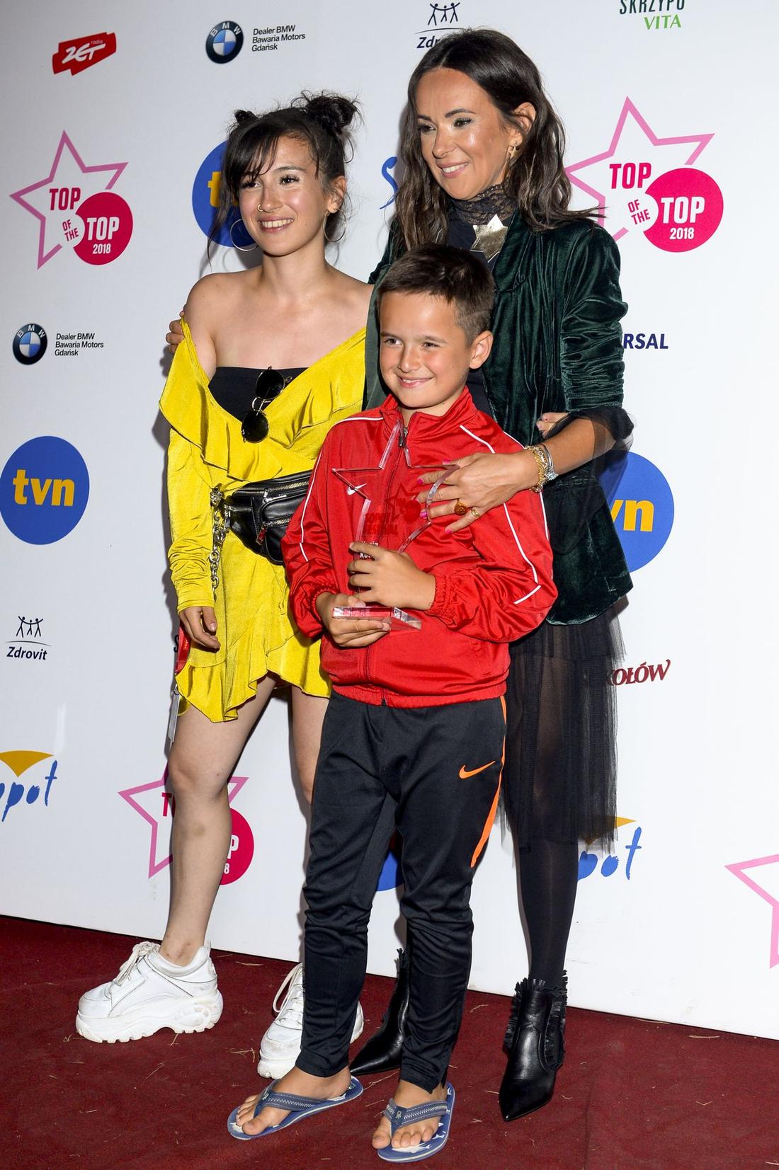 Kasia Kowalska z dziećmi
