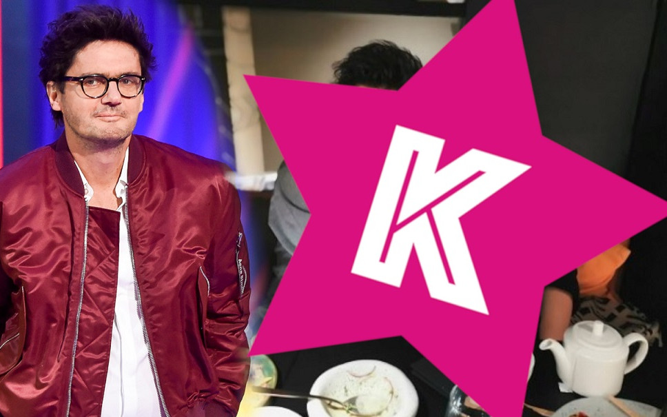 Kuba Wojewódzki z ciężarną Farną na kolacji