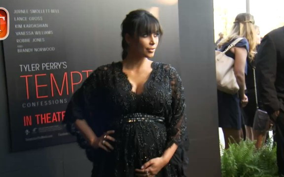 Kim Kardashian na premierze filmu Temptation