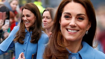 Kate Middleton w błękitnej kreacji, wygląda zniewalająco (ZDJĘCIA)