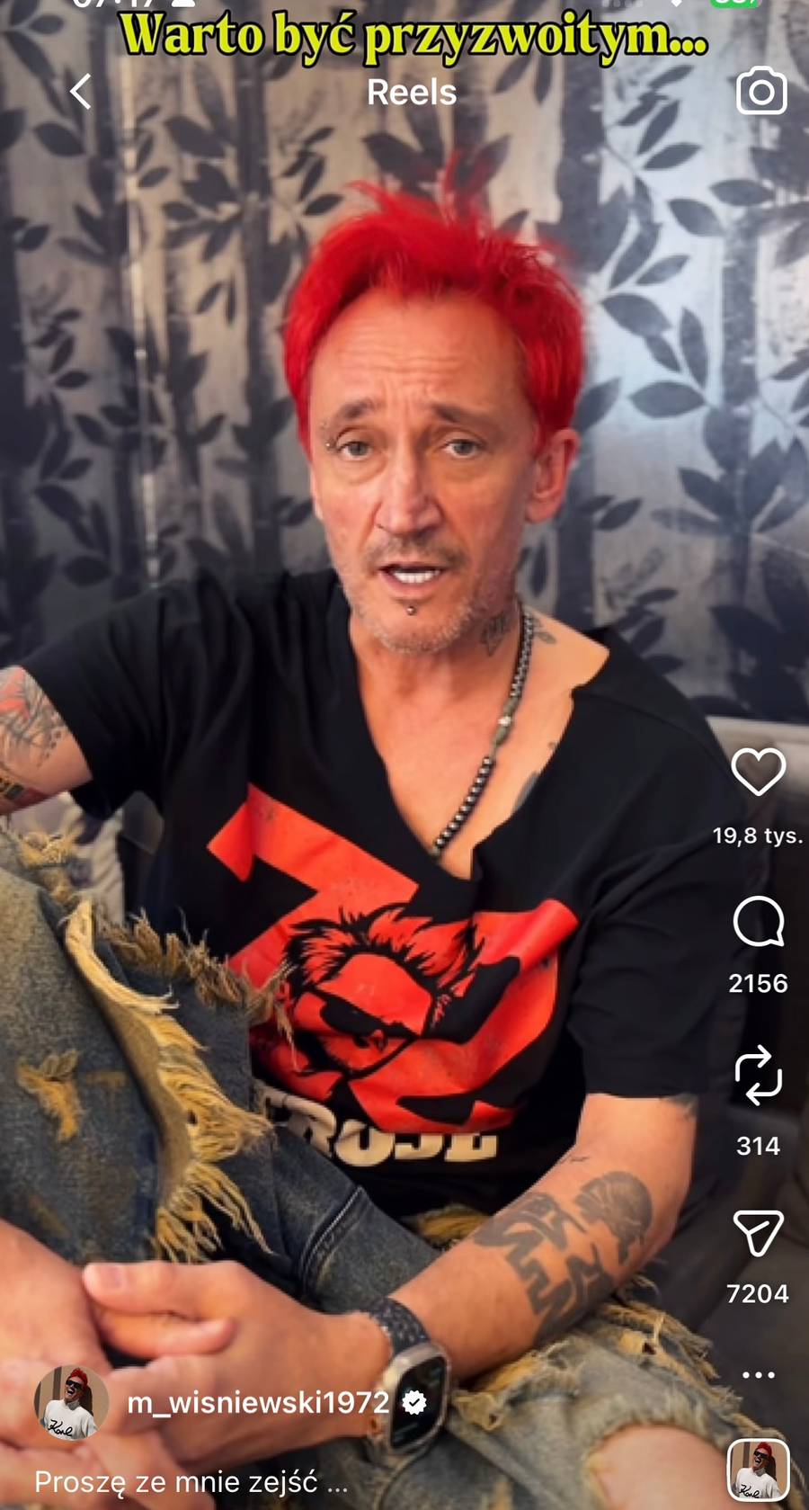 Michał Wiśniewski, fot. Instagram