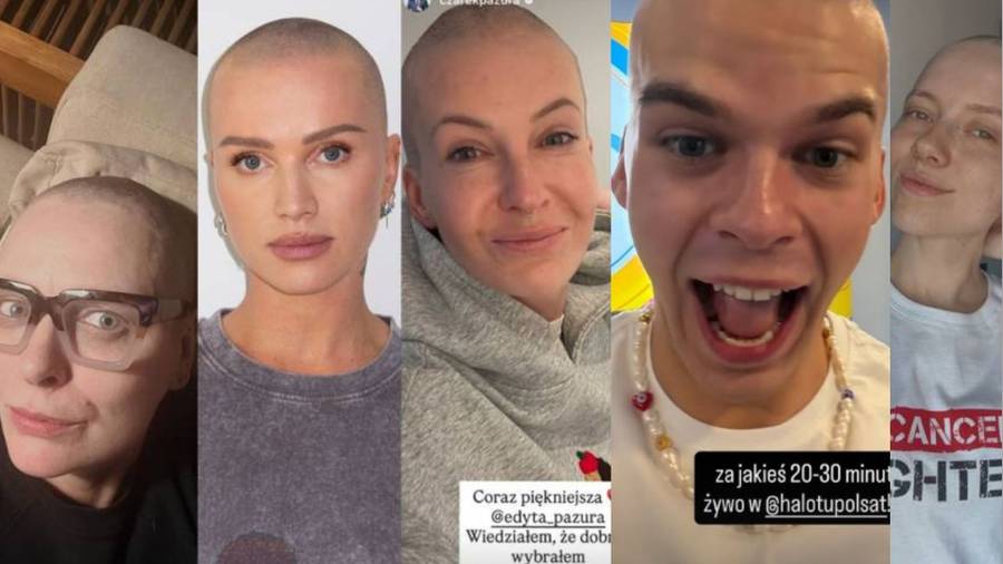 Gwiazdy golą się dla dzieciaków, fot. Instagram
