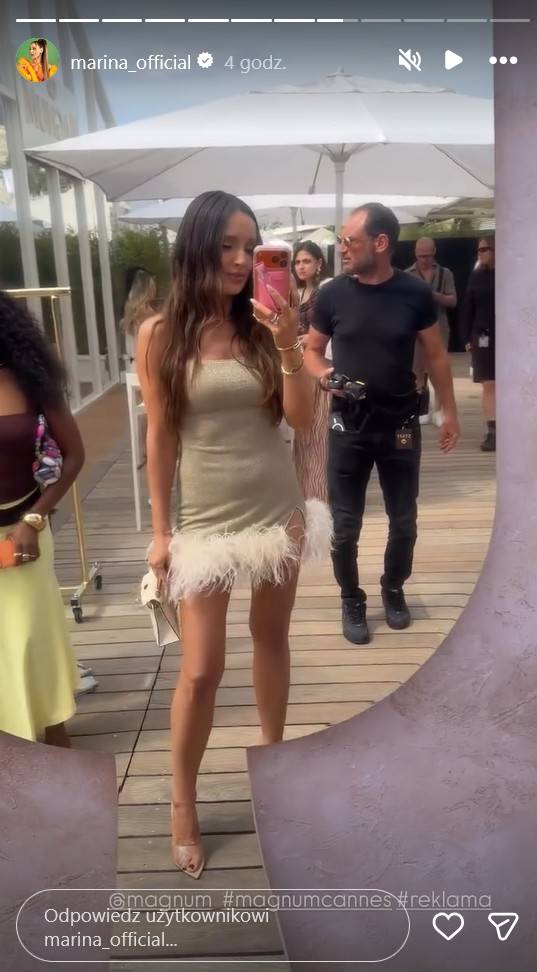 Marina Łuczenko-Szczęsna w Cannes, fot. Instagram