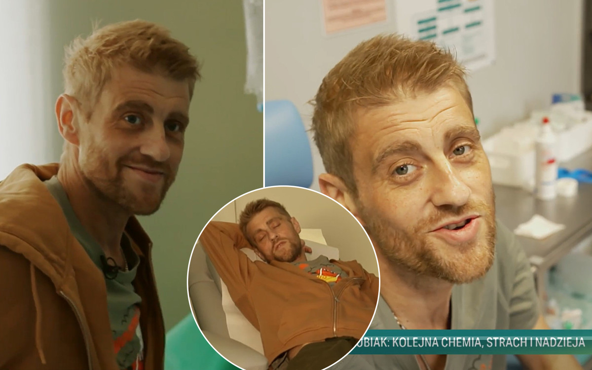 Pokazali Tomasza Jakubiaka w trakcie chemii. Jego żona nie mogła ukryć łez