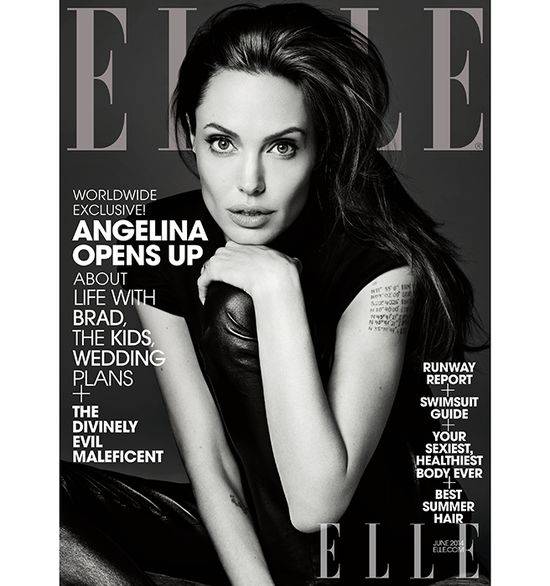 Angelina Jolie na okładkach Elle