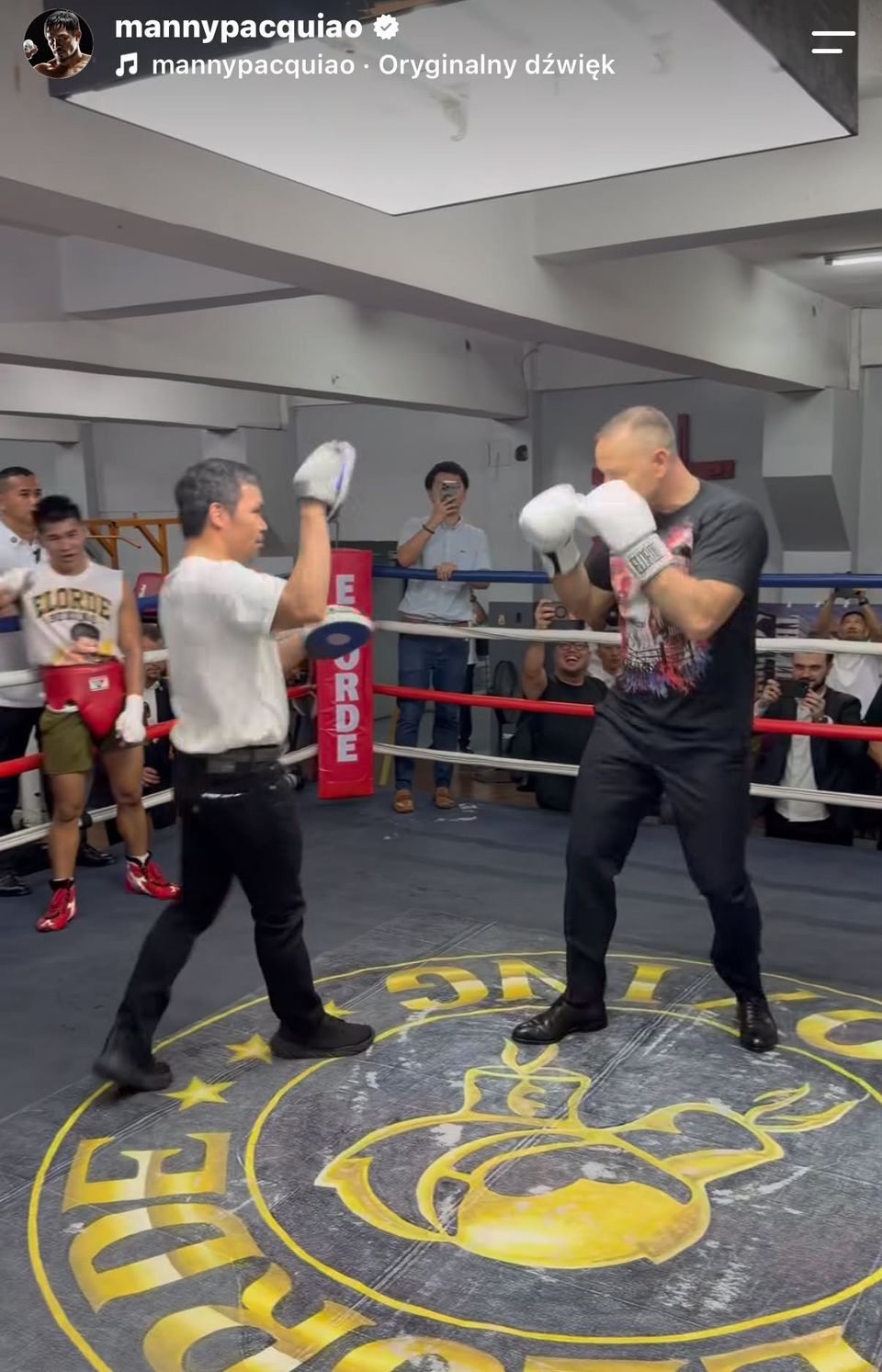 Karol Nawrocki i Manny Pacquiao fot. Instagram