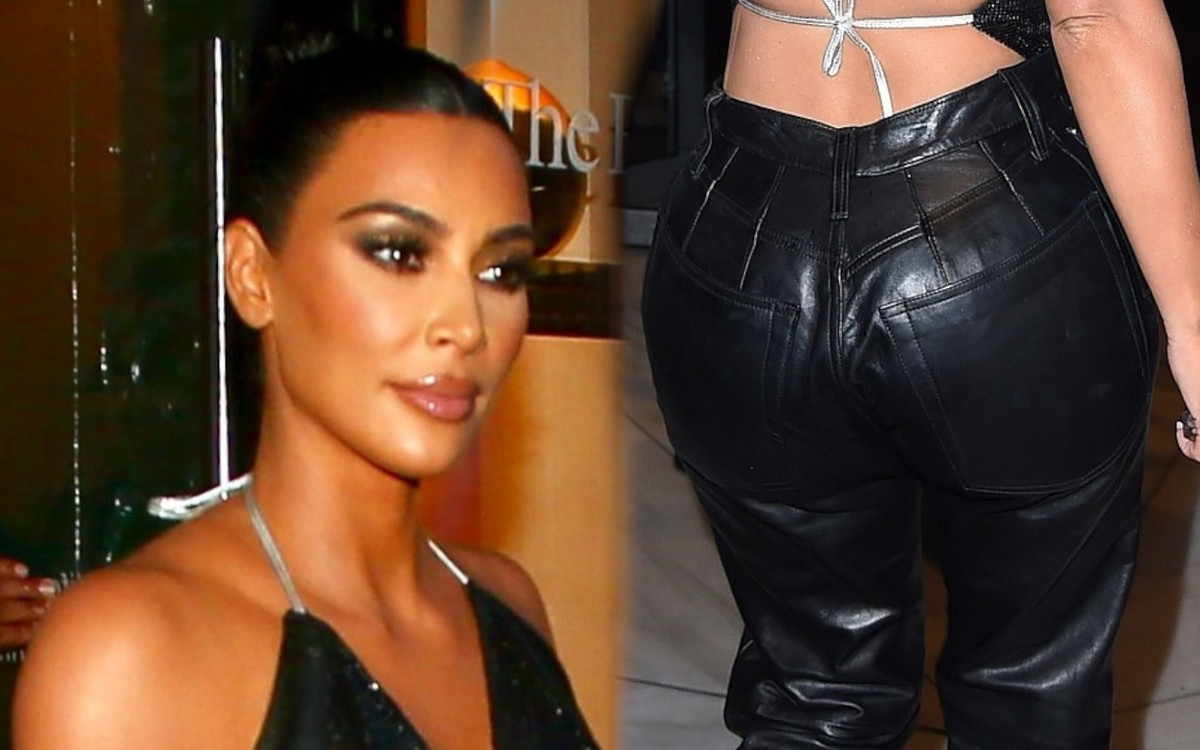 Kim Kardashian na kolacji z Tristanem Thompsonem. Miała na sobie najmodniejsze spodnie tej jesieni