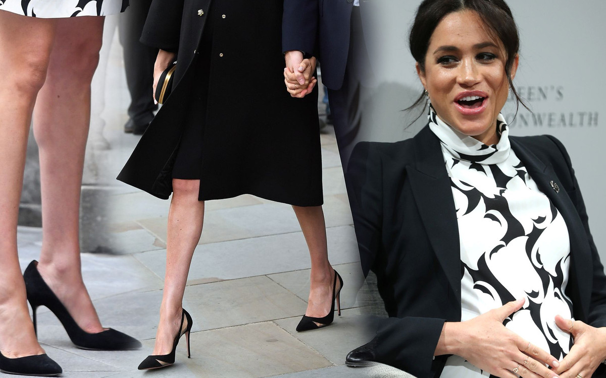 Ciężarna polska gwiazda zastanawia się, jak Meghan Markle może chodzić w obcasach w 9. miesiącu ciąży
