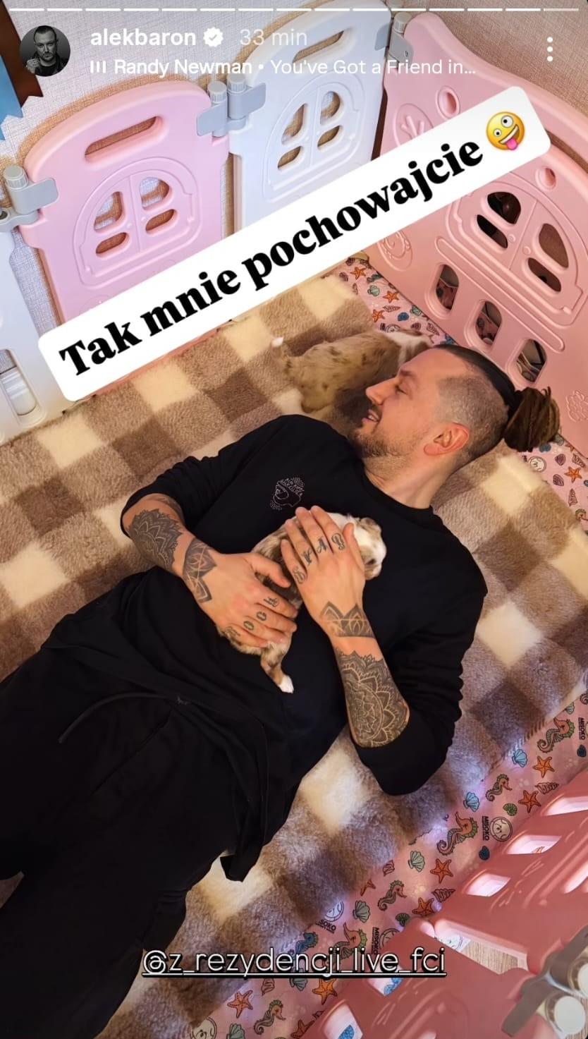 Tak Alek Baron spędził Walentynki fot. Instagram