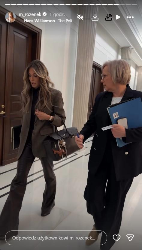 Małgorzata Rozenek w sejmie fot. Instagram