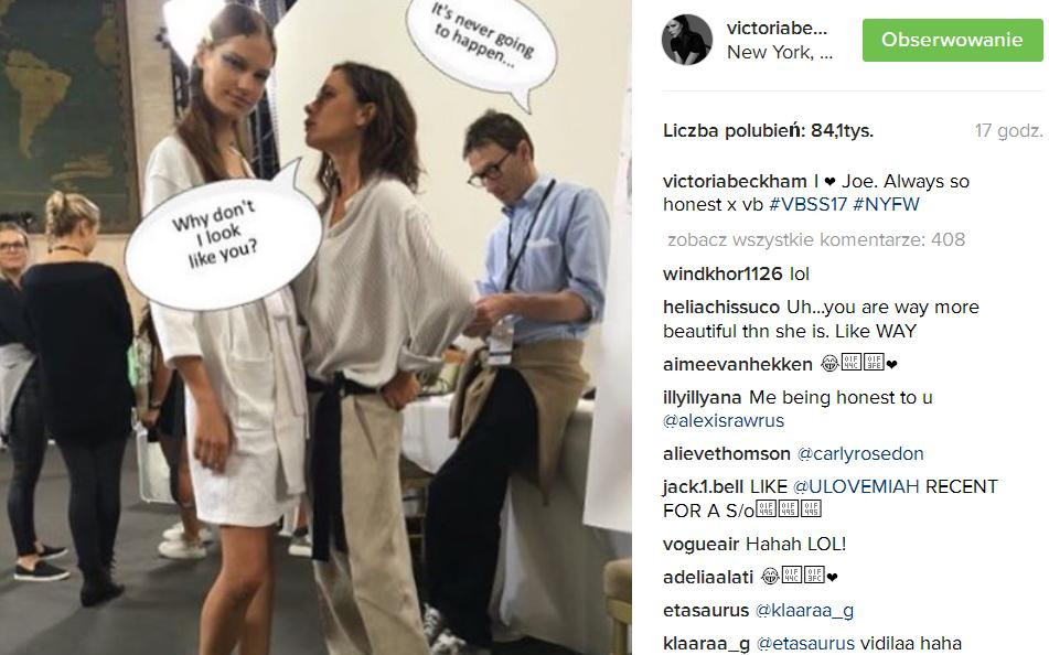 Internet oburzony wyglądem modelek na pokazie Victorii Beckham