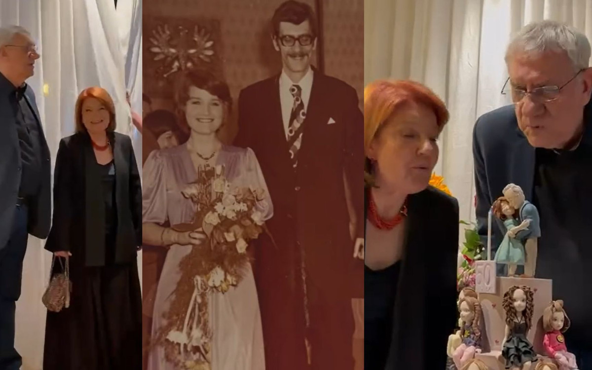 Złote Gody Zborowskiego i Winiarskiej. Córki urządziły im piękną niespodziankę