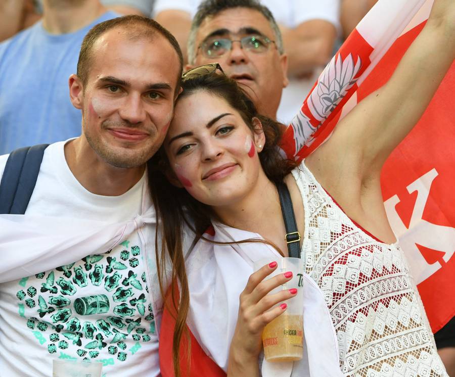 Kibice podczas meczu Polska – Portugalia