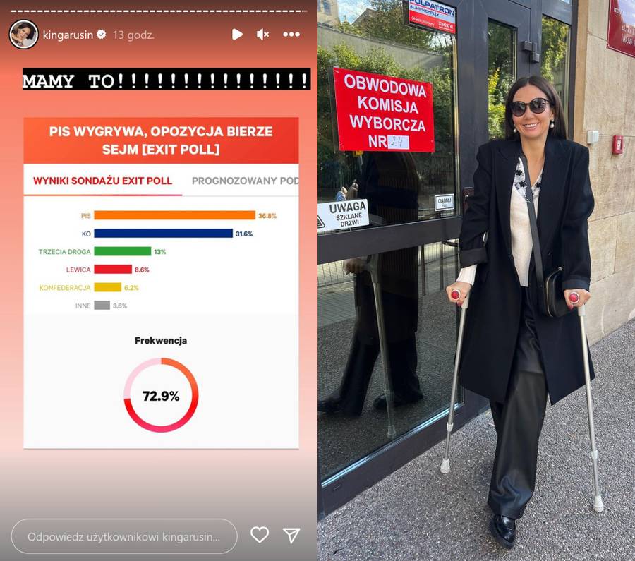 Gwiazdy reagują na wyniki wyborów: Kozidrak, Rusin, Kurdej-Szatan, Prokop, Deląg…