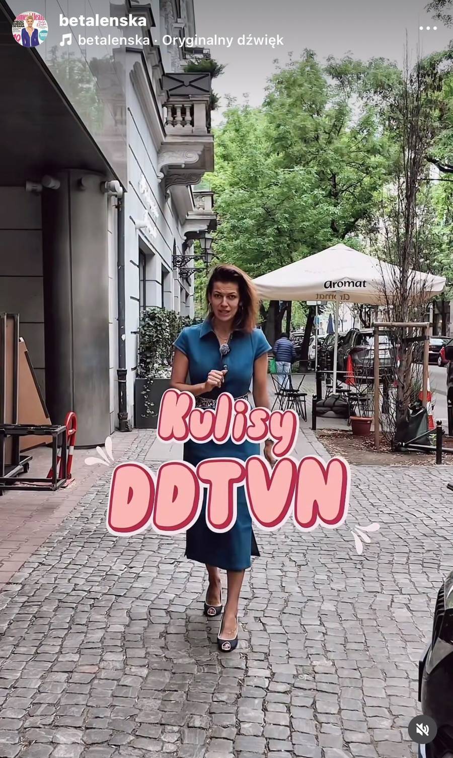 Alżbeta Lenska kulisy DDTVN/Instagram/betalenska