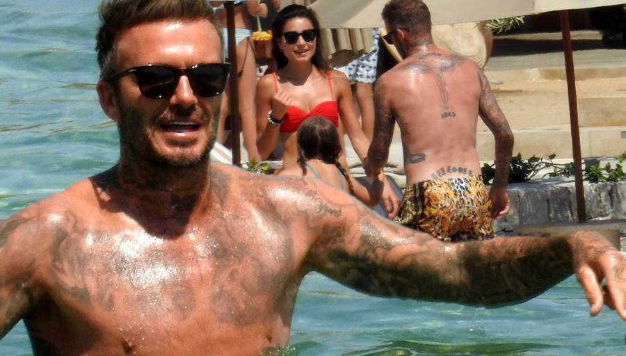 David Beckham na wakacjach