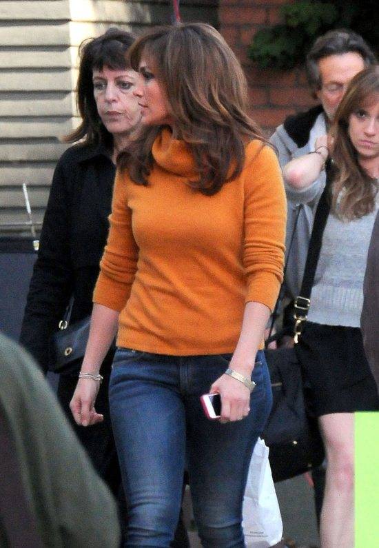 Jennifer Lopez na planie filmu The Boy Next Door