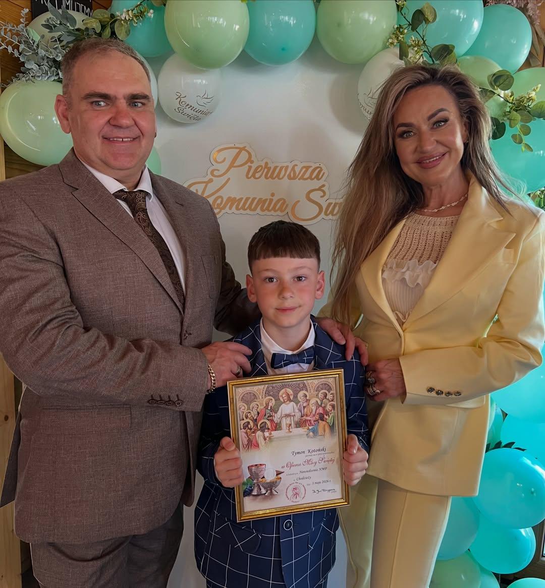 Agnieszka Kotońska wystroiła się na komunię wnuka, fot. Instagram