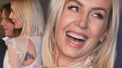 O, takiej jej nie znamy! Agnieszka Woźniak-Starak w cielistej sukni z falbankami