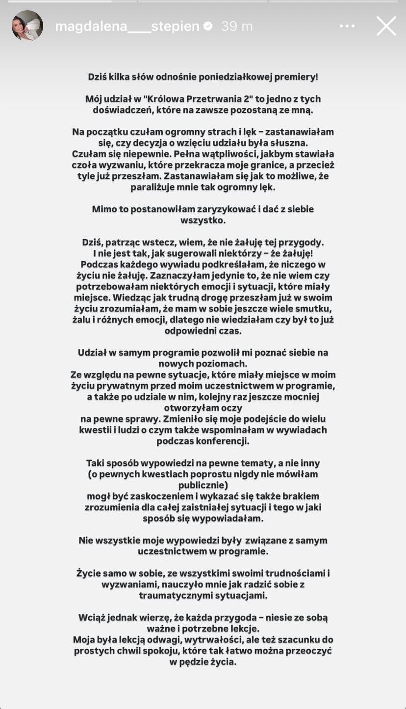 Magdalena Stępień, fot. Instagram. 
