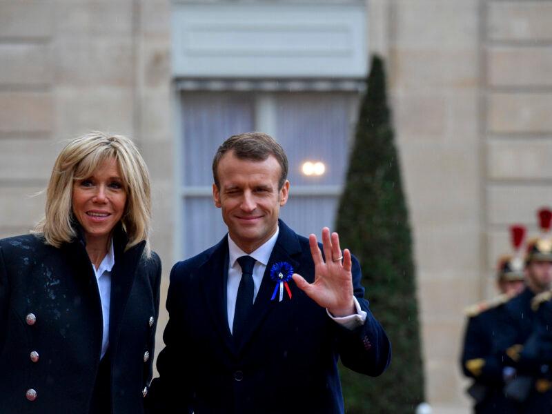 Brigitte Macron i Emmanuel Macron, fot. Wikimedia.org