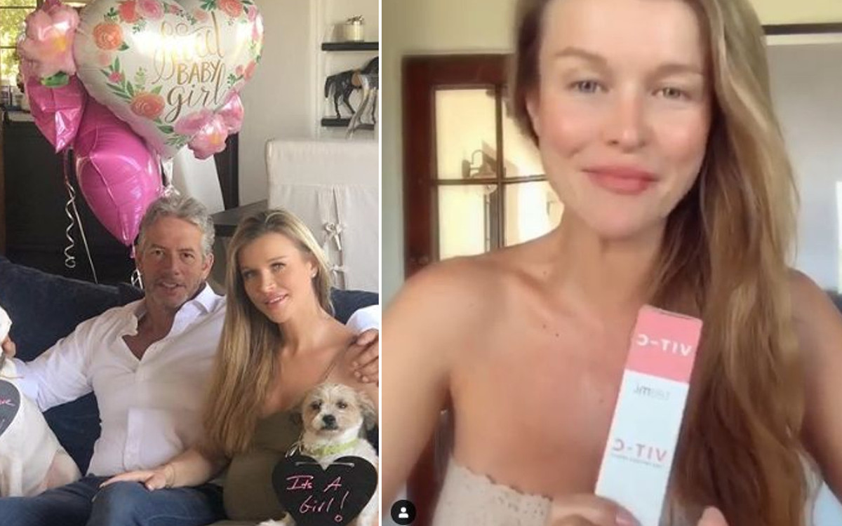 Joanna Krupa w 7. miesiącu ciąży pozuje w bieliźnie na plaży w Malibu