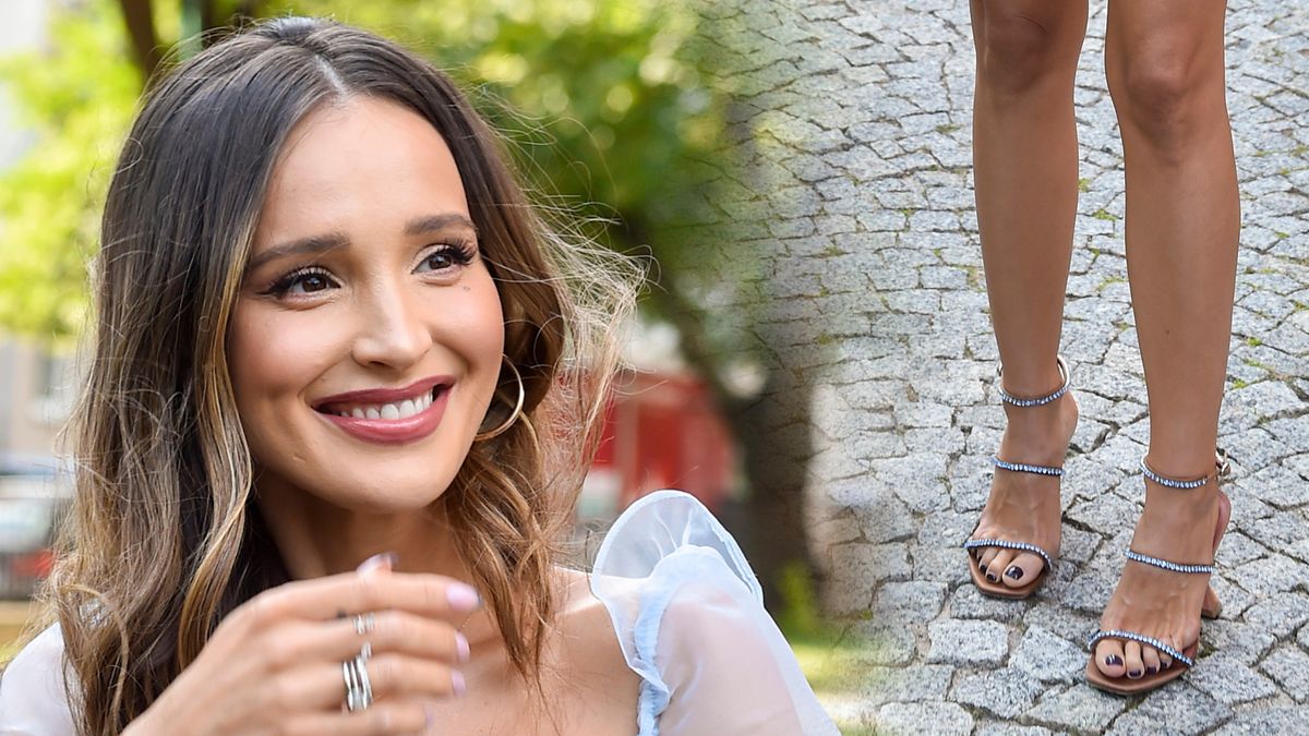 Marina Łuczenko-Szczęsna na ślubie Joanny i Antka. Wybrała niebieską MINI (ZDJĘCIA)